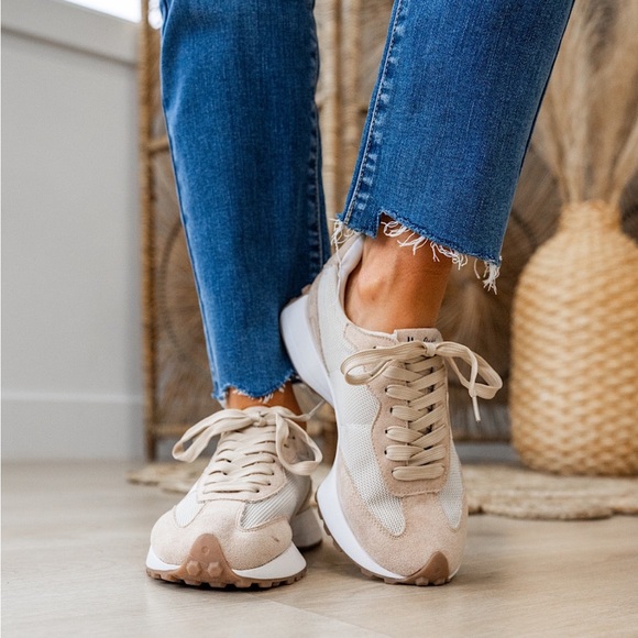 Corkys Shoes - NWT - Corkys- Slip on Sneaker - Cream Athletic Sneakers with Mesh Upper